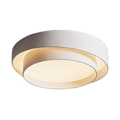 White Metal Circular Flush mount Ceiling Lamp Nordic Style LED Flush Mount Lighting for Bedroom Clearhalo 'Ceiling Lights' 'Close To Ceiling Lights' 'Lighting' 2609762